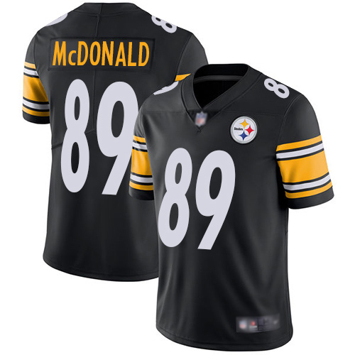 Youth Pittsburgh Steelers Football 89 Limited Black Vance McDonald Home Vapor Untouchable Nike NFL Jersey